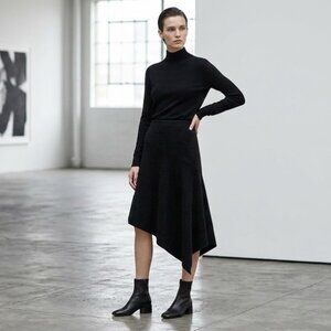 Calvin Klein Collection Asymmetrical Wool Skirt
